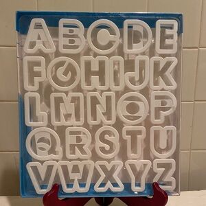 🩷Ateco Alphabet Cookie Cutters Set 26 PCS measures approximately 2 inches tall